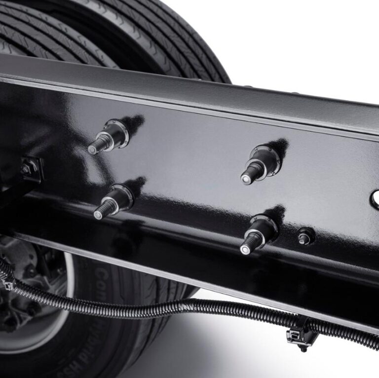 Lockbolts installed on heavy transport equipment