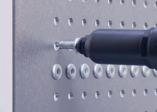 Structural blind rivet installed in a heavy-duty industrial application