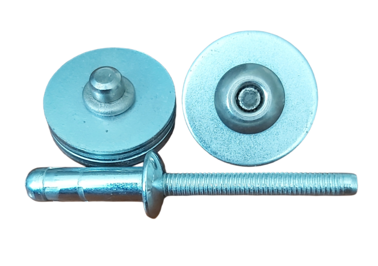 Duo-Lock structural blind rivet with large flange head