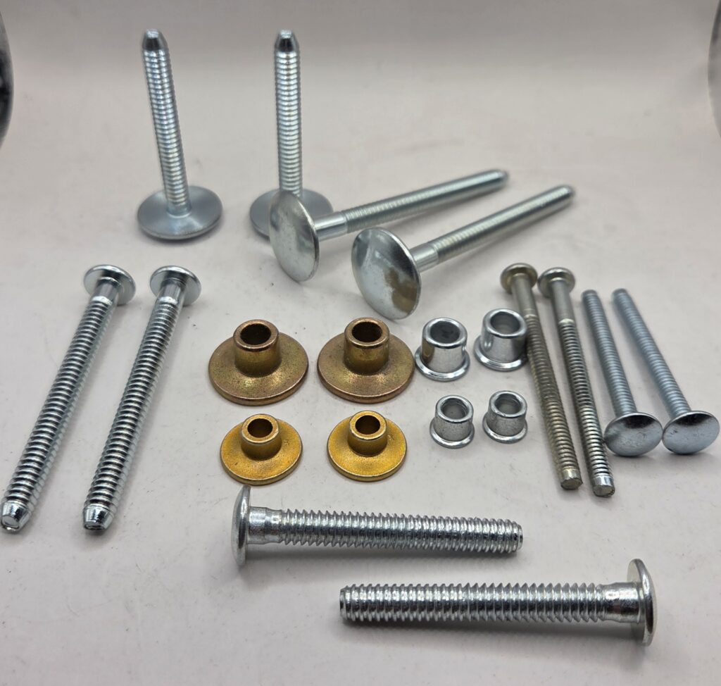 Multigrip lockbolts and industrial fastening components in various sizes