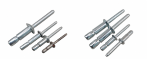 Blind rivets in various sizes for industrial fastening applications
